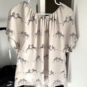 Ann Taylor short sleeved blouse